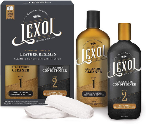Imagen 1 de 2 de Acondicionador Cuero Y Limpiador Cuero Lexol Kit 2 De 500ml