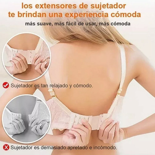 Set15 Extensiones De Brasier Dama Bra 3 Ganchos Ajustable F