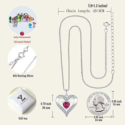 Yl Collar De Corazón Para Mujer, Colgante De Corazón De Amor