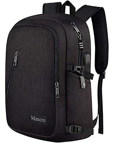 Mochila De Negocios Para Laptop Antirobo Con Puerto De Usb Q