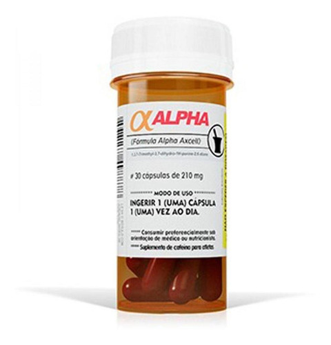5x 30 Cps Cafeina Alpha Axcell 210mg (total 150 Caps) C/nfe Sabor Without flavor