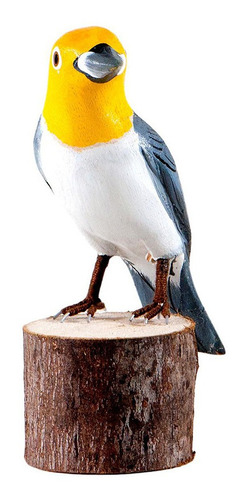Escultura Madeira: Pássaro Patativa (444)