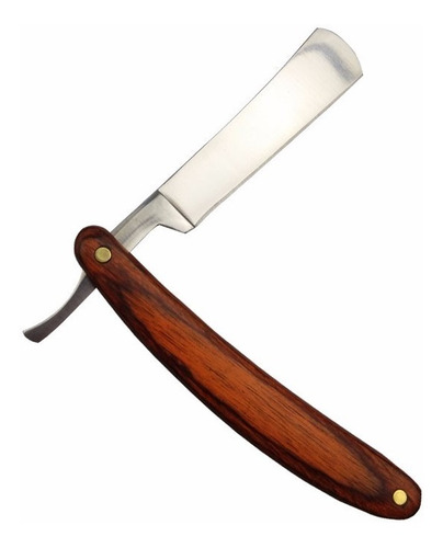 Navaja Libre Para Afeitar Tipo Barbero Rasurar Madera Acero