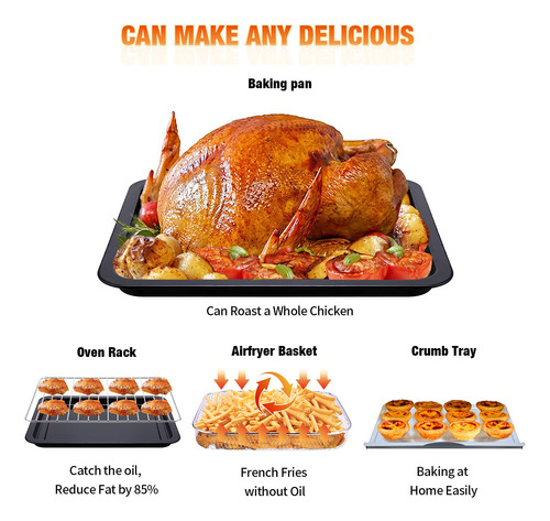 Freidora Geek Chef, 26 Qt, Acero Inoxidable, 1700 W
