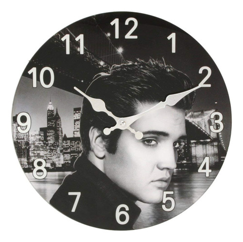 Happy Homewares Impresionante Reloj De Pared De Cristal I