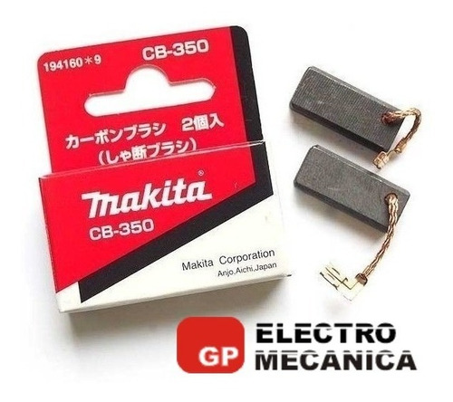 Imagen 2 de 8 de Carbones Makita Cb 350 Rotomartillo Hm0870 Martillo Original