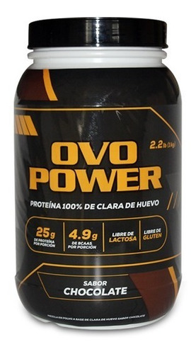 Ovopower - Proteína 100% Clara De Huevo 1kg - Chocolate