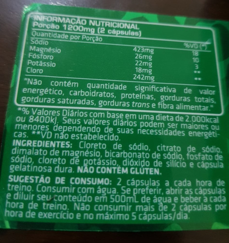 Suplemento en cápsulas Exceed Fire Salts de hidratos de carbono, minerales y vitaminas, 30 unidades