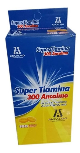 Super Tiamina 300 Con 100 Piezas Ancalmo Sabor Sin Sabor