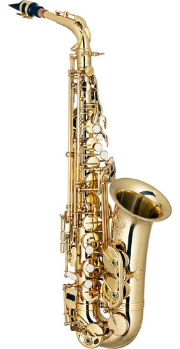 Sax Alto Dourado Eagle Sa501 Mib Laqueado Com Acessorios