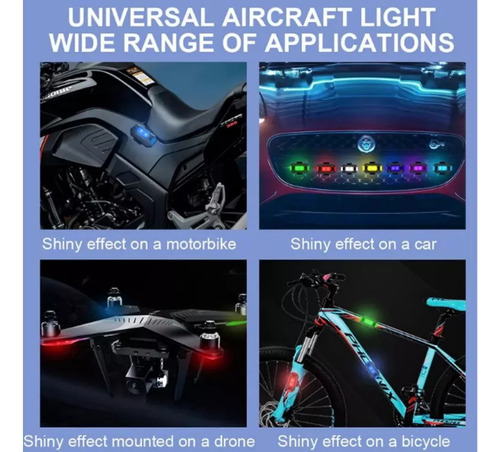 T Luces Led Para Moto Estroboscópica Del Coche Con Imán 6