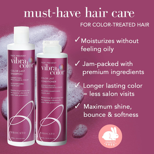 Brocato Vibracolor Color Last Shampoo: Shampoo Color Safe Pa