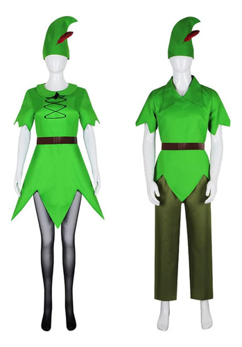 Disfraz De Peter Pan Para Hombre Y Mujer, Sombrero De Cospla