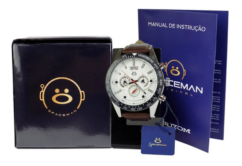 Relógio Masculino Spaceman Analógico Caixa Premium Rsm33