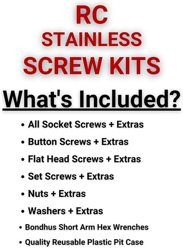 Rcscrewz Kit De Tornillos De Acero Inoxidable Para Traxxas U