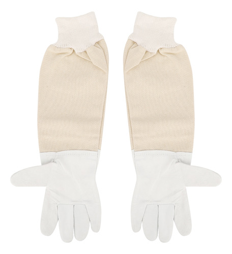 Par De Guantes De Apicultura Protectores De Piel De Oveja De