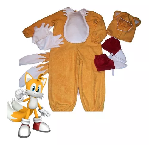 Fantasia Infantil Luxo Tails Sonic