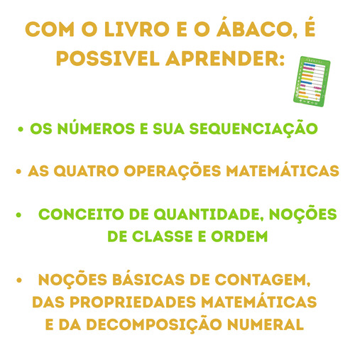 Abaco Aprenda Em Casa 100 Argolas + Livro Com Atividades