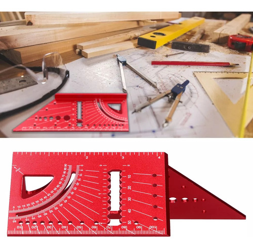 Zz Regla De Aluminio Para Ángulos De 45-90 Grados.