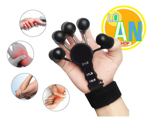 Hand Grip Ejercitador De Dedos Fortalecedor Mano Terapia