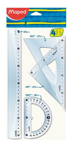 Imagen 1 de 3 de Juego De Geometria 30cm Maped 4 Piezas | Xenex |