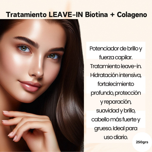 Tratamiento Capilar Colágeno + Biotina | Brillo Y Fuerza
