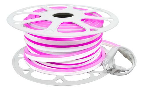 Cinta Luz Led Continua Neon Flexible 12v X Metro Rosado R48