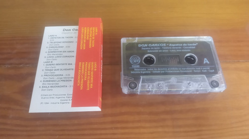 Don Carlos - Zapatos De Tacón - Cassette (nuevo) Elio Adolfo