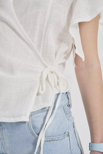 Blusa Clásica Con Manga Volado Alay Mujer Sweet