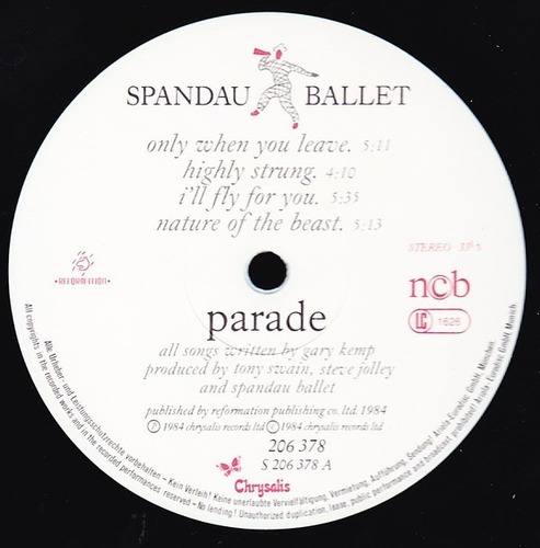 Vinilo Spandau Ballet Parade 1984 Only When You Leave (Usado)