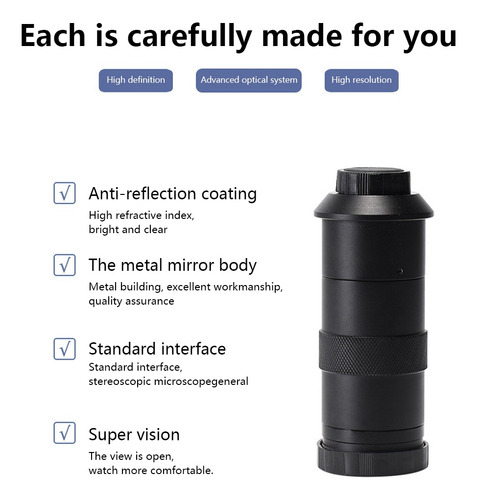 Cámara Industrial Monocular Con Lente Microscópica 100x M121