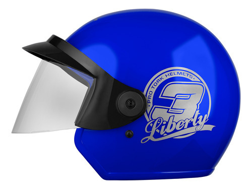 Capacete Moto Aberto Pro Tork Liberty 3 Tamanho Do Capacete 60 Cor Azul