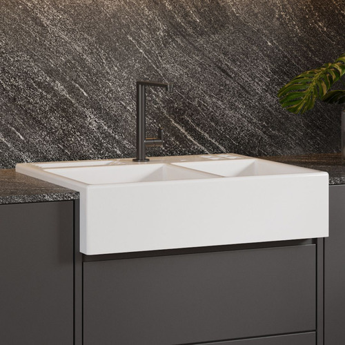 Cuba Farm Sink Dupla Com Calha Gourmet 77 Cm Fazenda
