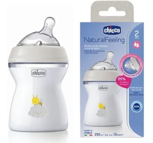 Mamadera Natural Feeling Biberon Chicco 250ml  2m+