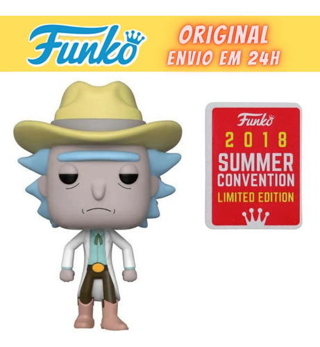Boneco Funko Pop Rick And Morty Western Rick - Exclusivo 363