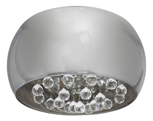 Pendente Cristal Bella Soho Cromado 40cm Pd002cr St586 110V/220V (Bivolt) Bella Iluminação SOHO PD002CR