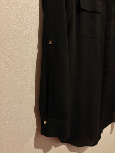 Camisa Blusa Mujer Negra Primark Talle M Uk10 Ropa Importada (Usado)