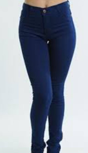 Jeans Azul Marino Mujer Tiro Medio Elastizado! Fabricantes!