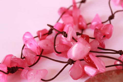 Imagen 4 de 4 de Collar De Corazón Rosa, Aripo.