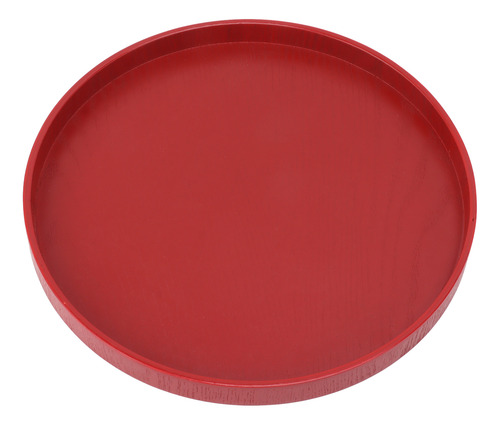 Bandeja Para Servir Frutas, Madera, Vino, Rojo, Redondo, Ver