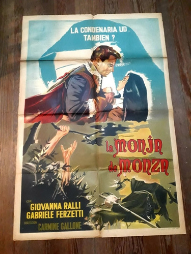 Poster Original La Monja De Monza 110x75 Cms.