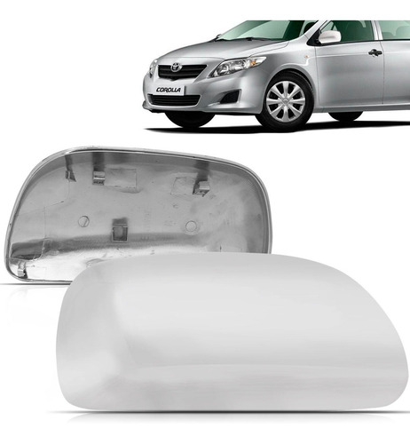 Par Capa Retrovisor Corolla 08 09 10 11 12 2013 2014 Cromado