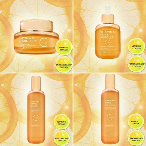 Crema Facial Coreana De Vitamina C / Revitalizantes (3 Set)