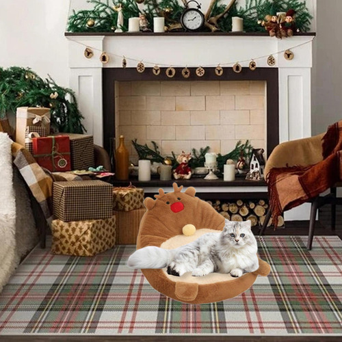 Cw Cama Para Gatos De Interior, Moderna, Para Navidad,