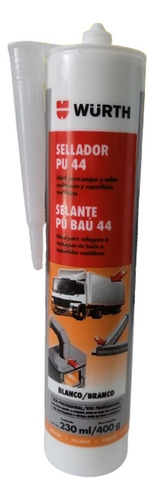 Cola Pu 44 Carroceria Automotivo Branco 230ml/400g Wurth