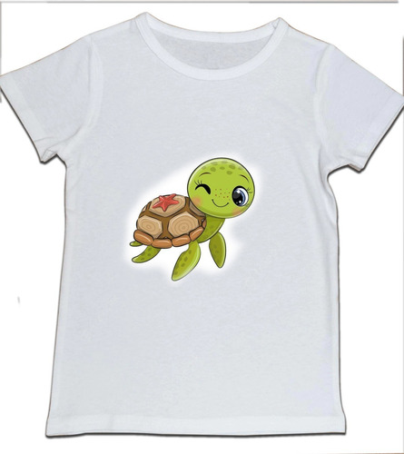 Camiseta Niño Tortuga Ilustracion