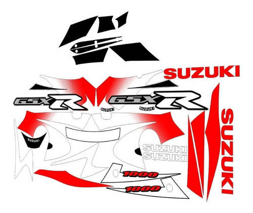 Calcos Suzuki Gsxr 1000 Año 2001 Kit Completo