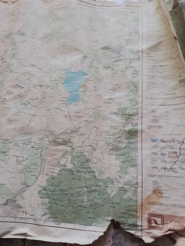 Mapa Mural Topografico Zitacuaro E-14-a-35 Michoacan Grande (Usado)