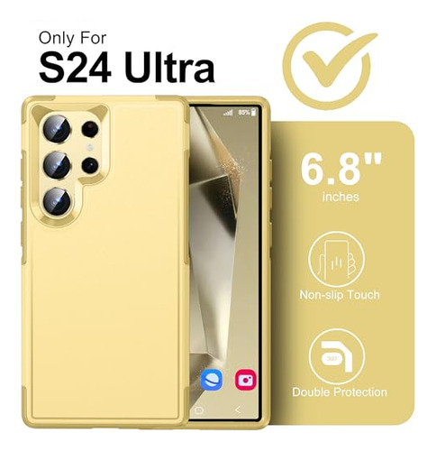 Funda Para Galaxy S24 Ultra 6.8puLG Dual Layer (non-slip -2