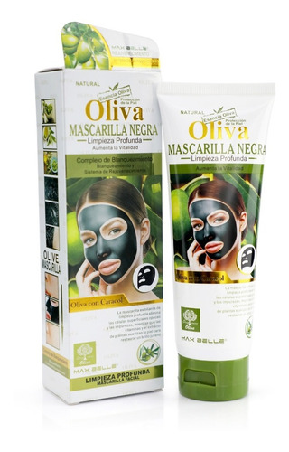 Mascarilla Facial Negra Oliva Limpieza Profunda Natural Tipo de piel Mixta